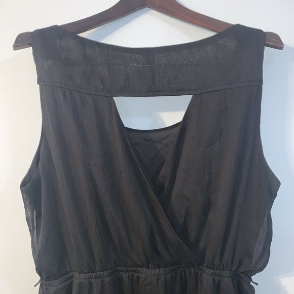 No Boundaries Womens Cocktail Dress Black Elastic Waist Lace Flow Back XXL - Picture 6 of 7